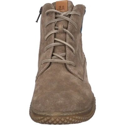 Afbeelding van Josef Seibel Amelie Veterboots Taupe kombi, Dames, Maat: 40, kombi Leer en textiel