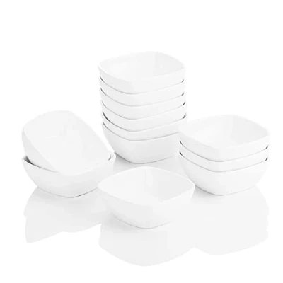 Afbeelding van MALACASA, Series Ramekin.Dish, 6/12 stuks Porseleinen mini muffin bakvormen Cakevorm soufflévormen (set 12 4&quot;/10cm / 170ml)