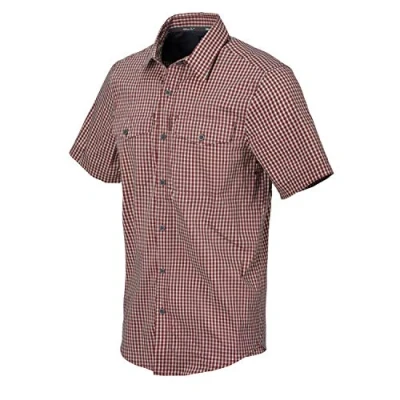 Afbeelding van Helikon Tex COVERT CONCEALED CARRY SHORT SLEEVE SHIRT RED DIRT CHECKERED (KO CCS CB C5)