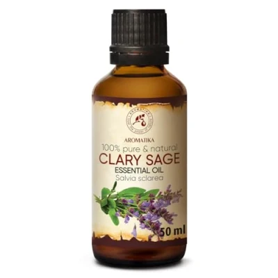 Afbeelding van Clary Sage (Scharlei Olie) Etherische Olie 50ml 100% Puur &amp; Natuurlijk Aromatherapie Geurolie Geurverspreider Ontspanning Toevoegen aan Bad Cosmetica Massage Wellness Aroma Lamp Of Elektrische Diffuser