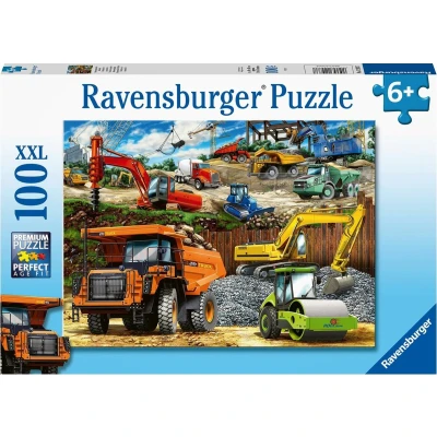 Afbeelding van Ravensburger Bouwvoertuigen 100st. XXL