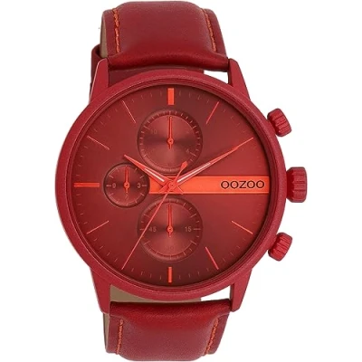 Afbeelding van Oozoo Timepieces Chronograaf, Heren, Maat: One Size, Rot