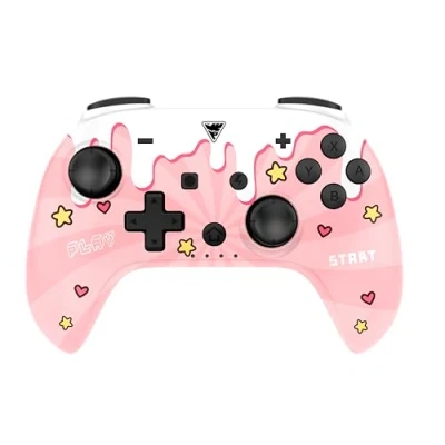 Afbeelding van DragonShock POPTOP Sweet Pink Compacte Draadloze Bluetooth controller Geschikt voor Nintendo Switch Lite OLED
