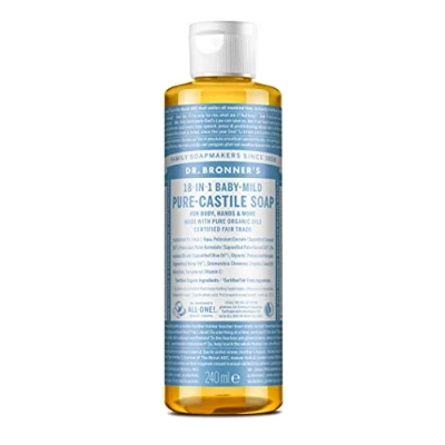 Afbeelding van Dr. Bronner&#039;s Vloeibare Zeep Baby Mild 240 ml
