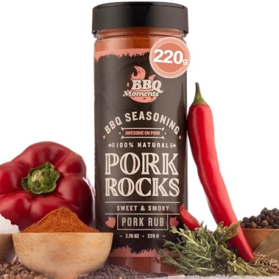 Afbeelding van BBQ Moments Original Barbecue Dry Rub Kruiden voor Pork, Varkensgehakt, Varkenskotelet, Bacon, Varkenswangetjes, Jerky, 320g (11.28 Oz)