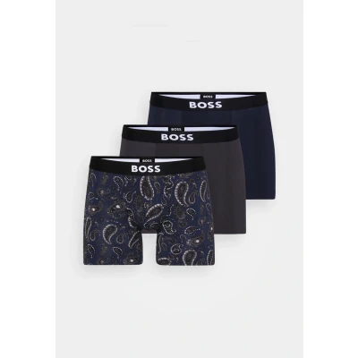Afbeelding van BOSS 3 PACK Onderbroeken, Heren, Maat: Small, Dark blue/dark grey