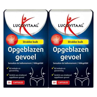 Afbeelding van 2x Lucovitaal Opgeblazen Gevoel 30 capsules