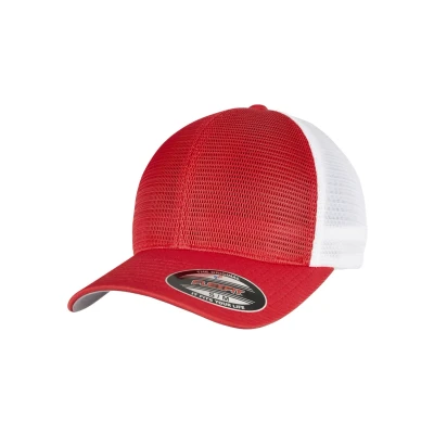 Afbeelding van Flexfit Omnimesh 2TONE Pet, Maat: L/XL, Red/white