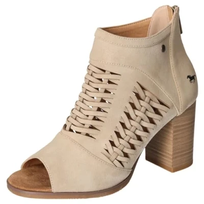 Afbeelding van Mustang Sandalen Hak beige Maat 42