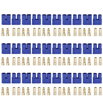 Afbeelding van GTIWUNG 15 paar EC3 banaanstekkers vrouwelijke mannelijke ronde stekker, 3,5 mm aansluitstekkers + busset gouden stekker voor RC ESC accu LIPO motor
