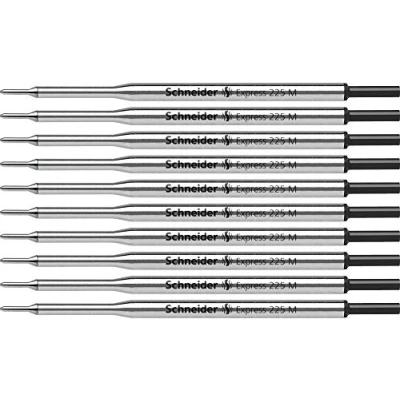 Afbeelding van balpenvulling Schneider Express 225 M zwart doos met 10 stuks