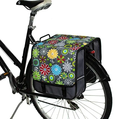 Afbeelding van BikyBag Classic CL Dubbele fietstas (grijze madeliefje)