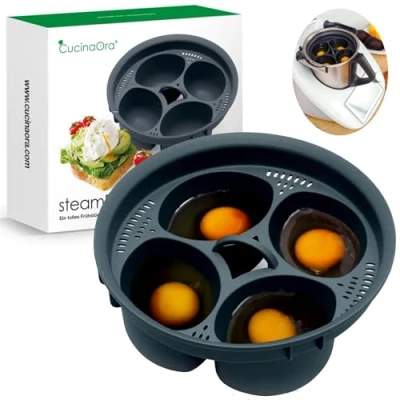 Afbeelding van CucinaOra SteamEGGS Eierkoker 4 eieren Eierpocheerder Thermomix Accessoires TM5 TM31 TM 6