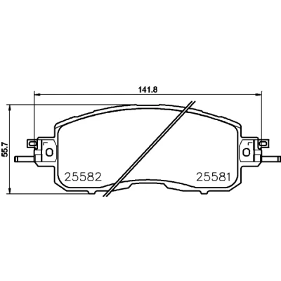 Afbeelding van Remblokkenset, schijfrem HELLA PAGID 8DB 355 023 321
