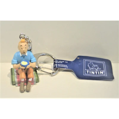 Afbeelding van Kuifje figuur zittend Sleutelhanger 5 x 3 cm