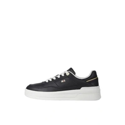 Afbeelding van Tommy Hilfiger Zwart Lux Hardware Court Sneakers EU36/US6