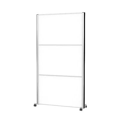 Afbeelding van MAULconnecto Scheidingswand 3 x whiteboard mobiel Zilver