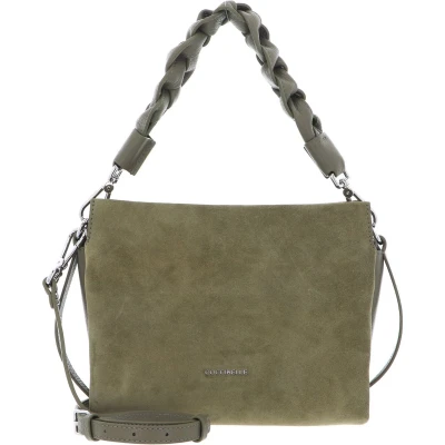 Afbeelding van COCCINELLE Leren Handtas Schoudertas Boheme Handbag Suede Grainy Leather Laurel Green Olijfgroen