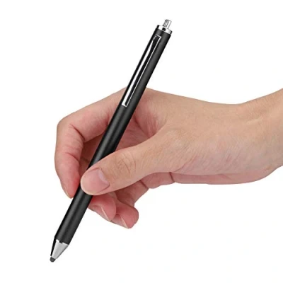 Afbeelding van Stoffen hoofd stylus touchscreen, universele touchpen voor smartphones en tablets, vervangende penvervangende pen, professionele capacitieve pen grafische tekening (zwart)