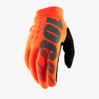 Afbeelding van 100% Jeugd Brisker Crosshandschoenen Fluor Oranje maat L