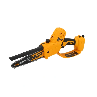 Afbeelding van Tolsen Mini Kettingzaag op accu 20V Li ion Brushless Industrial 400W Zaagbladlengte: 200 mm Kettingsnelheid: 7,5 m/s Automatische Kettingsmering Losse body (geleverd zonder en lader)