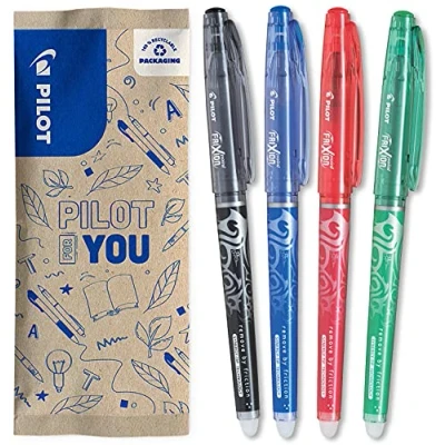 Afbeelding van Pilot 2264B3 Frixion rollerpen Point Promotion 3 stuks zwart, blauw, rood + 1 pen gratis (kleur niet selecteerbaar)