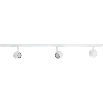 Afbeelding van Highlight Railsysteem Trackline 100 cm + 3 retrobol spots wit