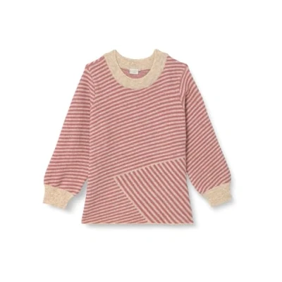 Afbeelding van Kaffe Curve Verina Trui Feather gray mel rosa, Dames, Maat: 50/52, rosa