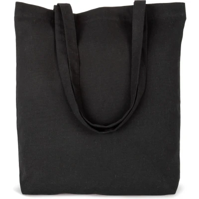 Afbeelding van Kimood Gerecycleerde katoenen shopper &#039;K loop project&#039; KI5808 Black Jhoot