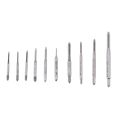 Afbeelding van 10pcs Mini Vis Taraudeuses à Tarauds Taraudés Métriques Robinet de Filetage Machine Main M1 M3.5