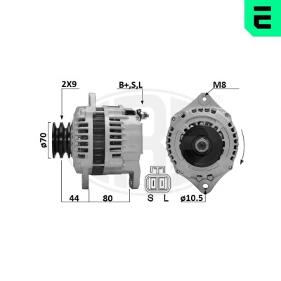 Afbeelding van ERA 209665A Dynamo / Alternator 14V 90A