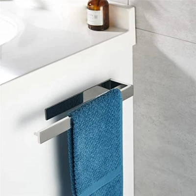 Afbeelding van CCKOLE Handdoekhouder, zonder boren, handdoekstang, badkamer 304 roestvrij staal, chroom, gasthanddoekhouder, zelfklevend, badhanddoekhouder plakken aan de muur, badhanddoekstang 35 cm voor