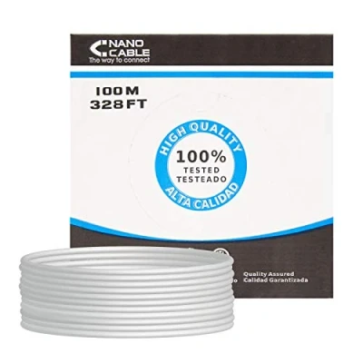 Afbeelding van Kabel RJ45 Categorie 5e UTP NANOCABLE 10.20.0302 FLEX Grijs 100 m