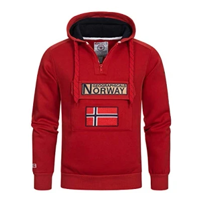 Afbeelding van Geographical Norway Hoodie / Pullover Gymclass Men Hz 100 Db Bs Red M