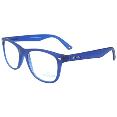 Afbeelding van Leesbril MR67 van kunststof MONTANA in blauw + 2,50 dpt