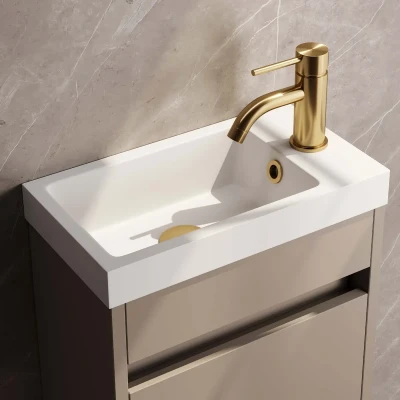 Afbeelding van Brauer Gold Edition Fonteinkraan opbouw uitloop 11. 5cm PVD geborsteld goud