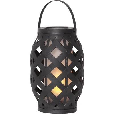 Afbeelding van STAR TRADING LED lantaarn Flame Lantern, zwart, hoogte 23 cm
