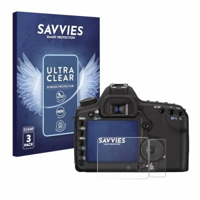 Afbeelding van Savvies (6 Stuks) Schermbeschermer voor Canon EOS 5D Mark II Screen Protector Ultra Transparant