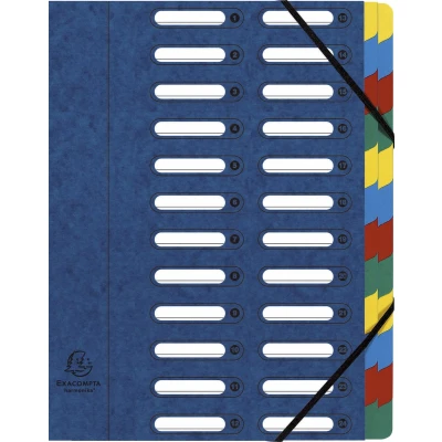 Afbeelding van Sorteermap harmonika® rekbare rug vensters 24 indelingen Exacompta