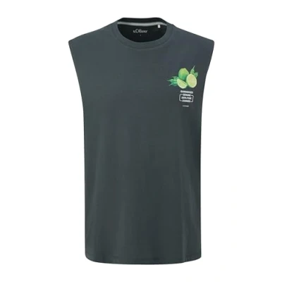 Afbeelding van s.Oliver MIT Front Top, Heren, Maat: XL, Schiefergrau