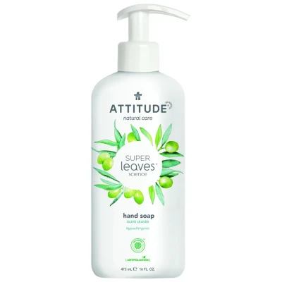 Afbeelding van Attitude Super Leaves Hand Soap Olive 473ml