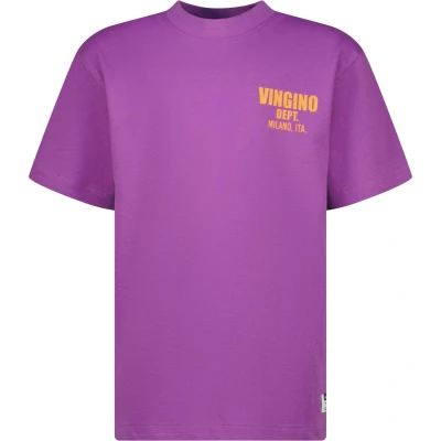 Afbeelding van Vingino Basic oversized Jongens T shirt True purple