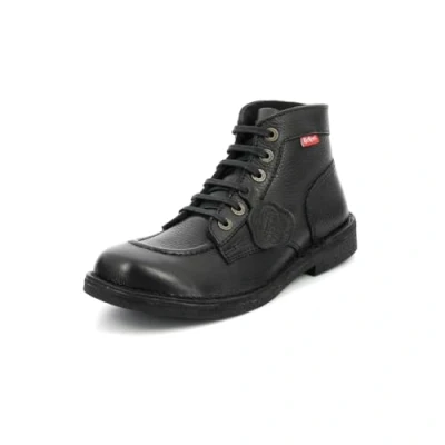 Afbeelding van Kickers Kickstoner enkellaars voor heren, Zwart Noir Sem Perm 82, 11.5 UK