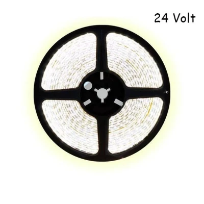 Afbeelding van 5 meter koud wit led strip 512Leds/m 24V COB