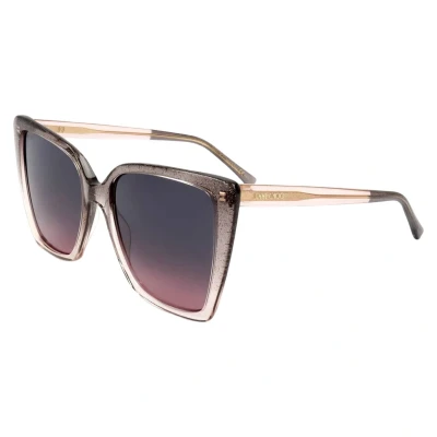 Afbeelding van Jimmy Choo LESSIE/S S KON nude glitter grijs fuchsia zonnebril Sunglasses