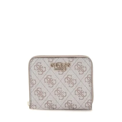 Afbeelding van GUESS Portemonnee Zamira SLG Zip Around Wallet Dark Taupe Logo