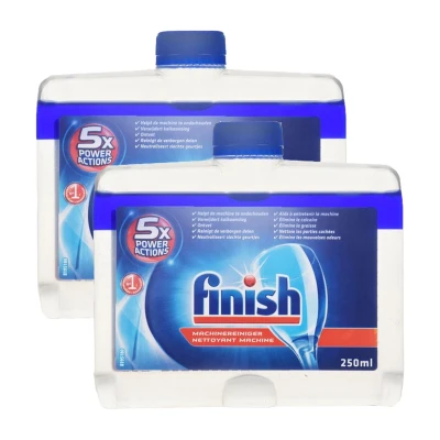 Afbeelding van Geschikt Finish vaatwasser reiniger Regular (2 x 250 ml) Alleeninkt
