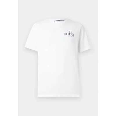 Afbeelding van Tommy Hilfiger Stack TEE Unisex Tshirt print, Maat: XS, White