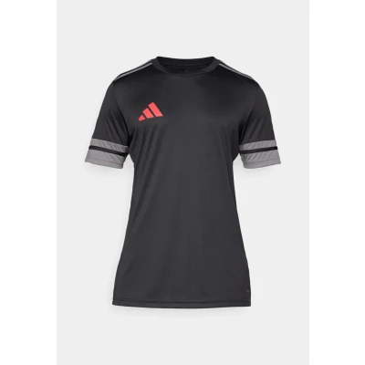 Afbeelding van adidas Performance SQUADRA25 Short Sleeve Sport Tshirt, Heren, Maat: XXL, Black/team grey four/pure ruby