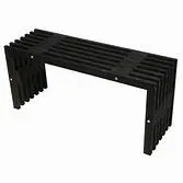 Afbeelding van D bench 100 pine black oiled Buitengewoon de Boet